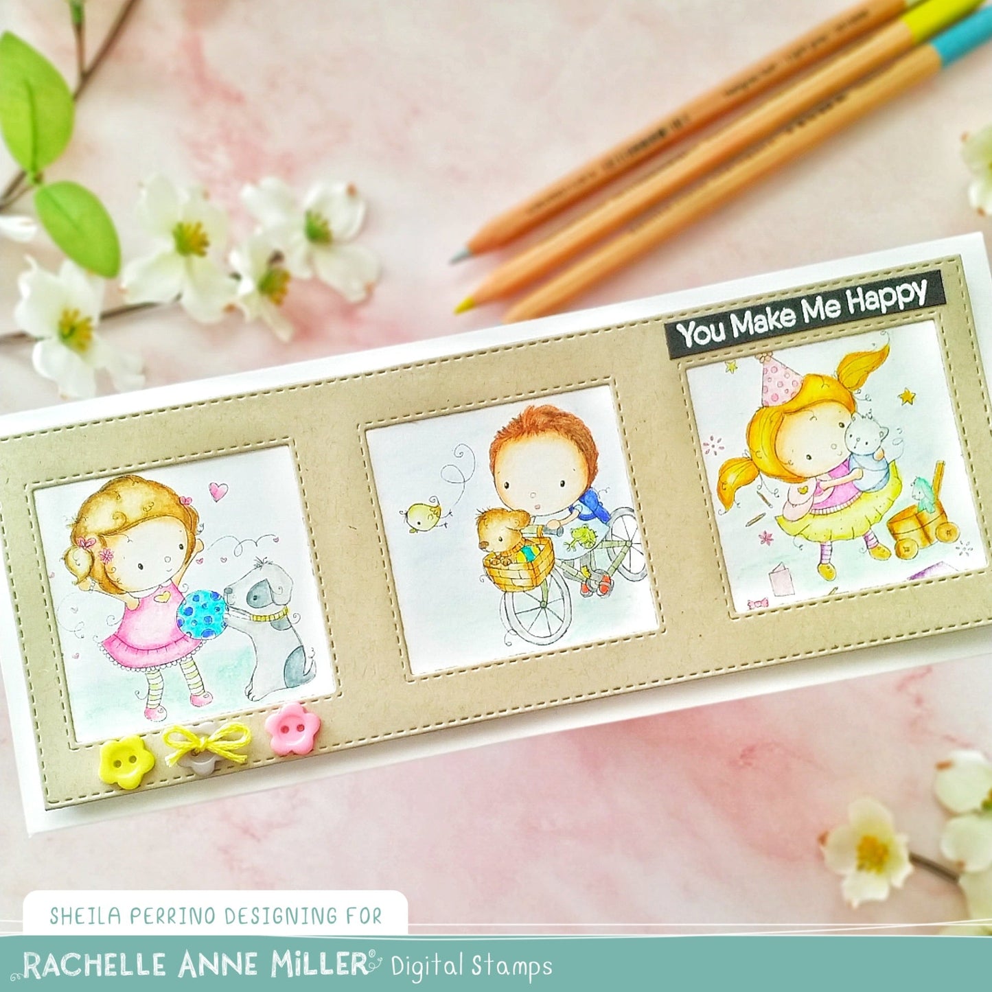 'Puppy Girl' Digital Stamp