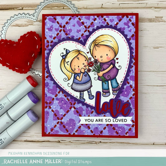 'Flowers for You' Digital Stamp