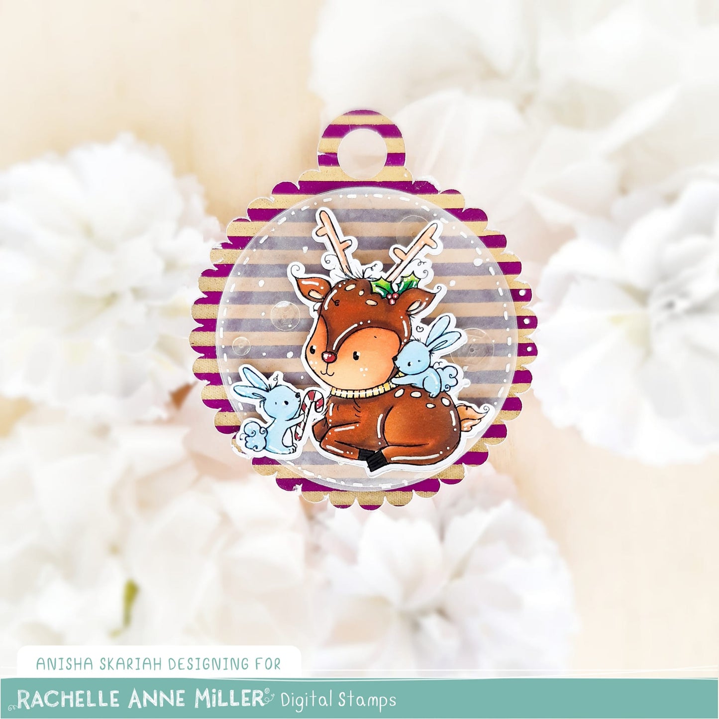 'Sweet Reindeer' Digital Stamp