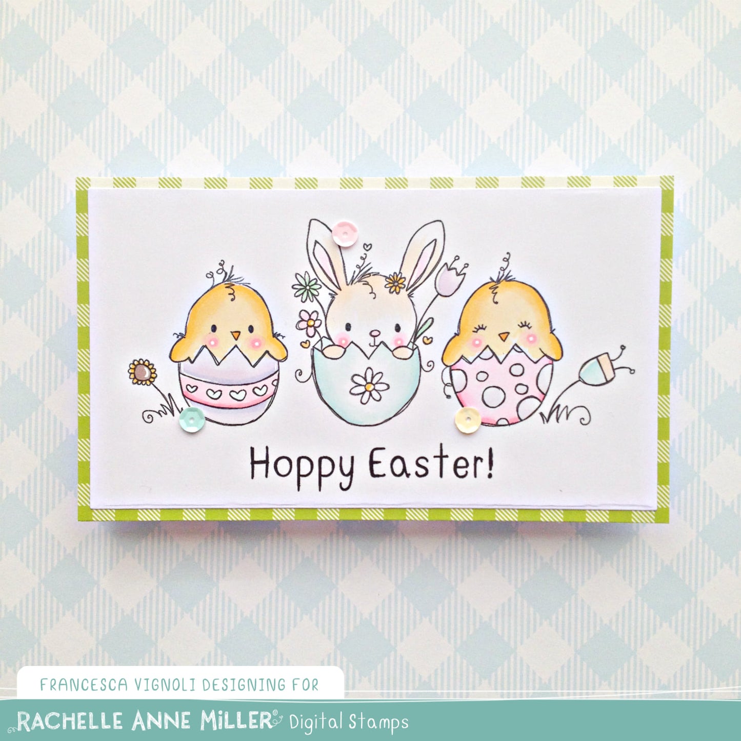 'Easter Eggs' Digital Stamp