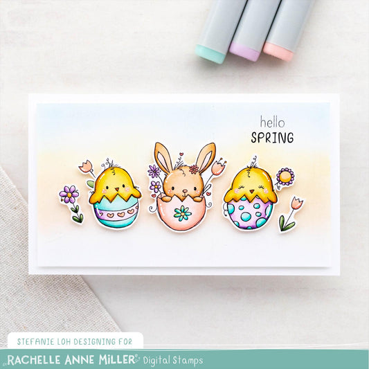 'Easter Eggs' Digital Stamp