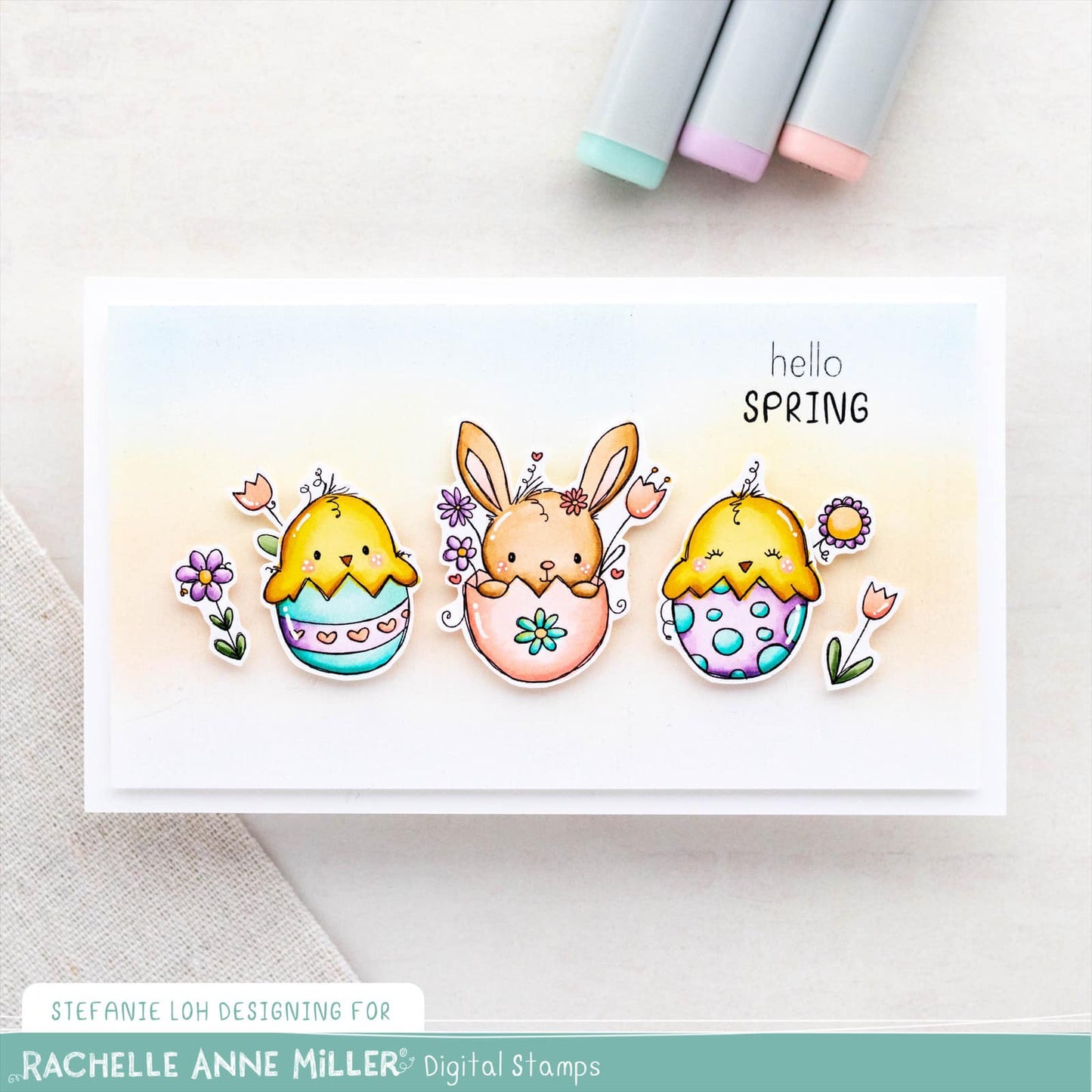 'Easter Eggs' Digital Stamp