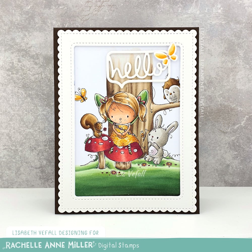 'Woodland Fairy' Digital Stamp