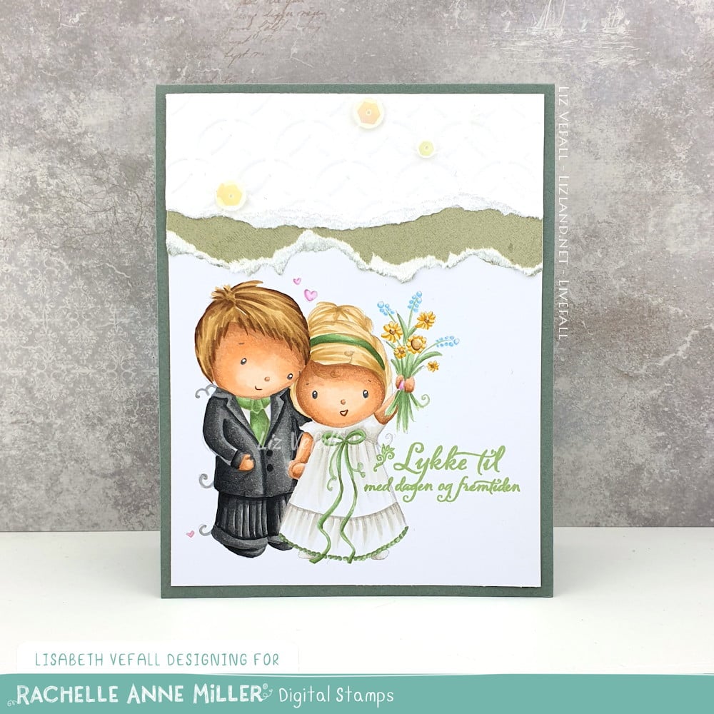 'Just Married: Wedding' Scene Creator Digital Stamp