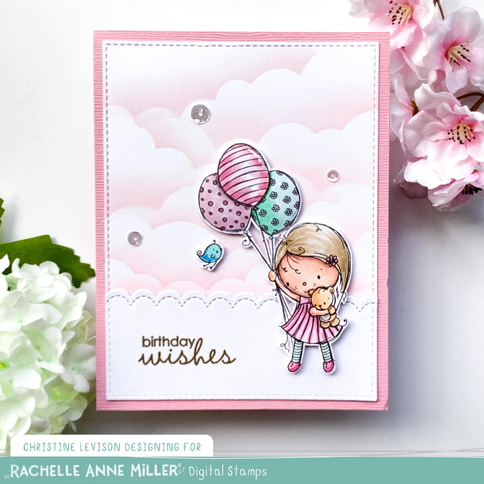 'Balloon Ride' Digital Stamp