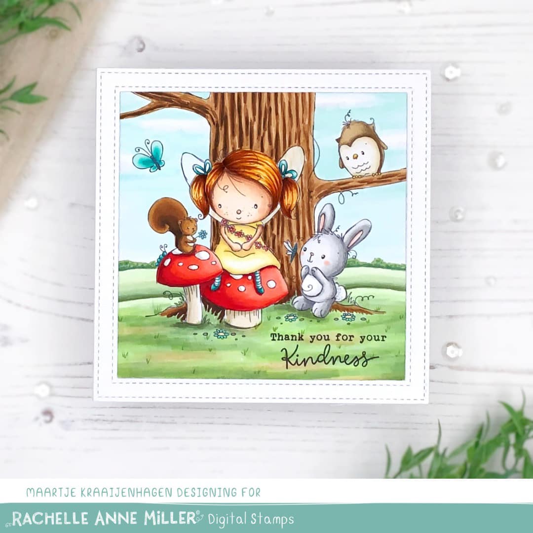 'Woodland Fairy' Digital Stamp