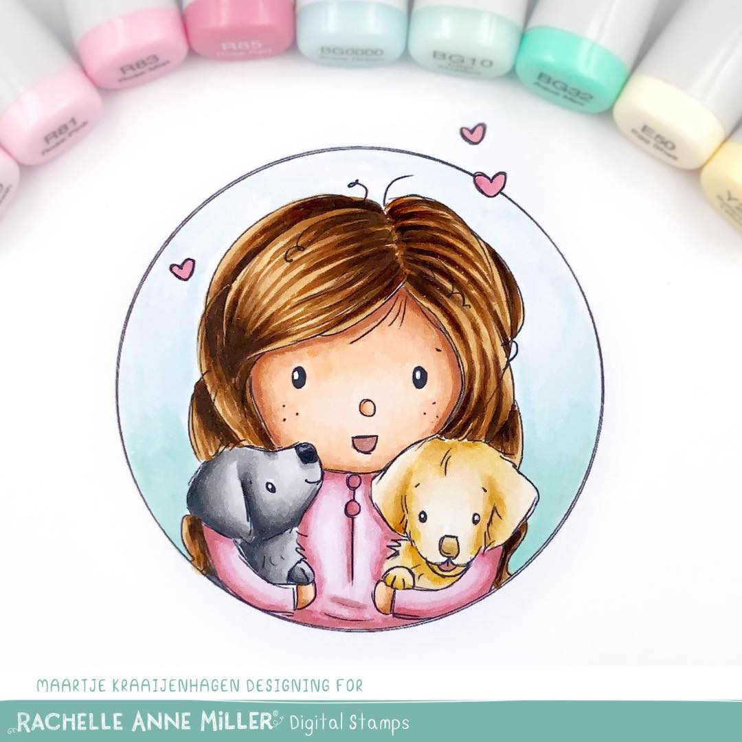 'Brenda's Golden Retrievers' Profile Digital Stamp