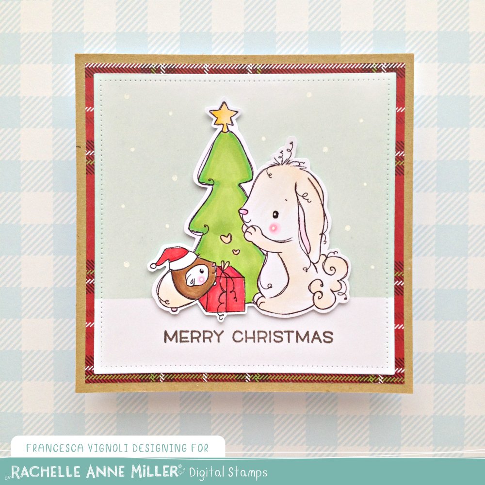 'Bunny & Guinea: Christmas' Digital Stamp Set