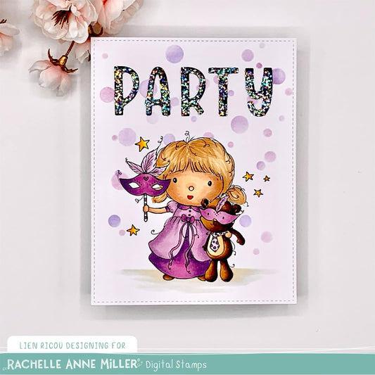 'My First Masked Ball' Digital Stamp