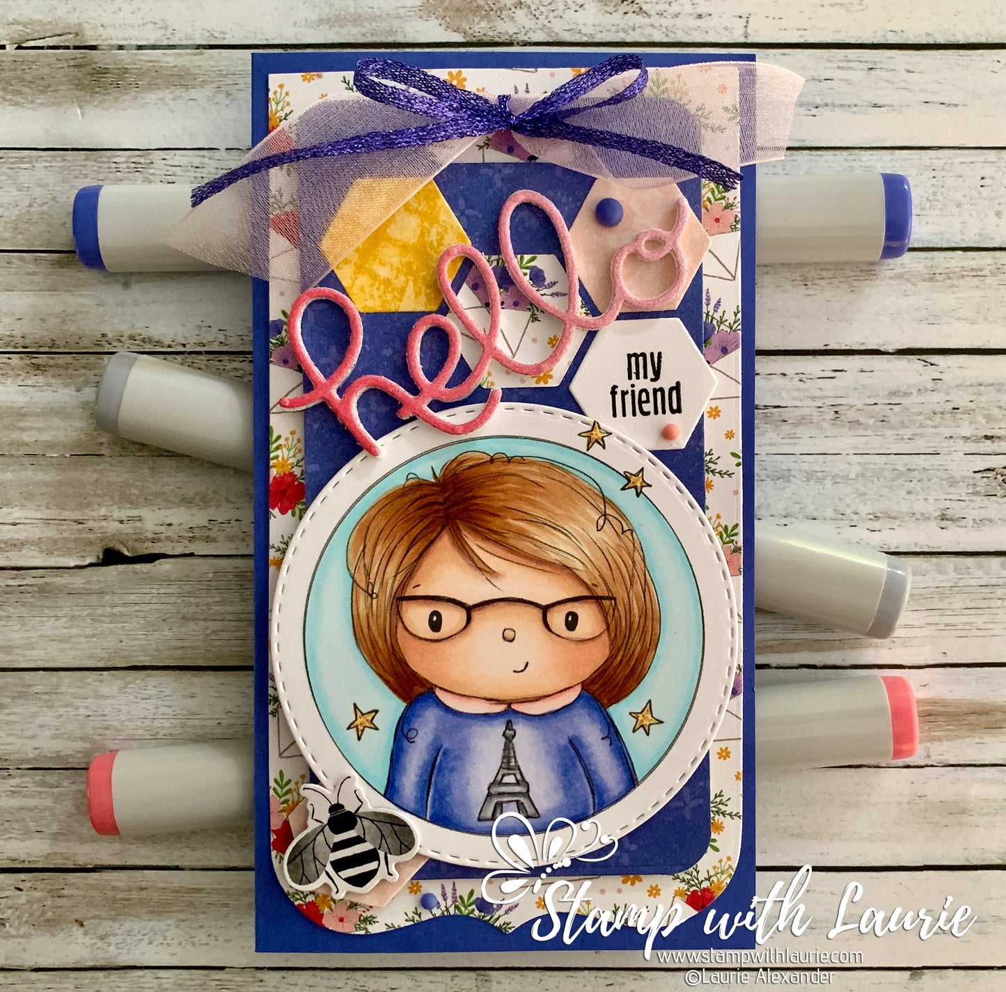 'Paris-Loving Laurie' Profile Digital Stamp