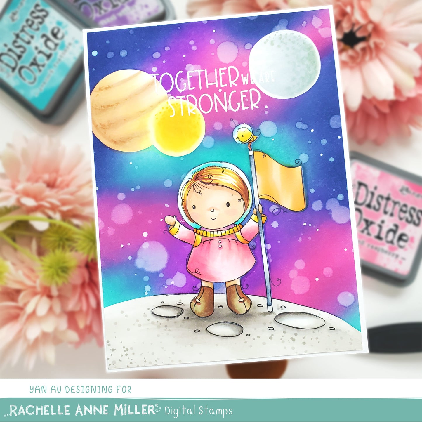 'Astronaut Explorer' Digital Stamp