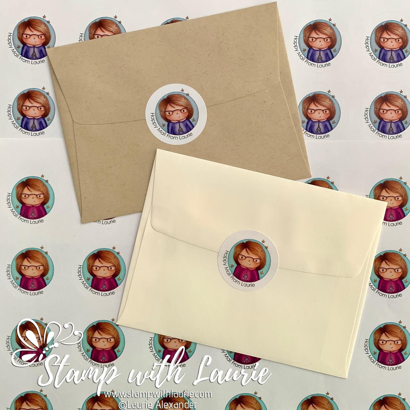 'Paris-Loving Laurie' Profile Digital Stamp