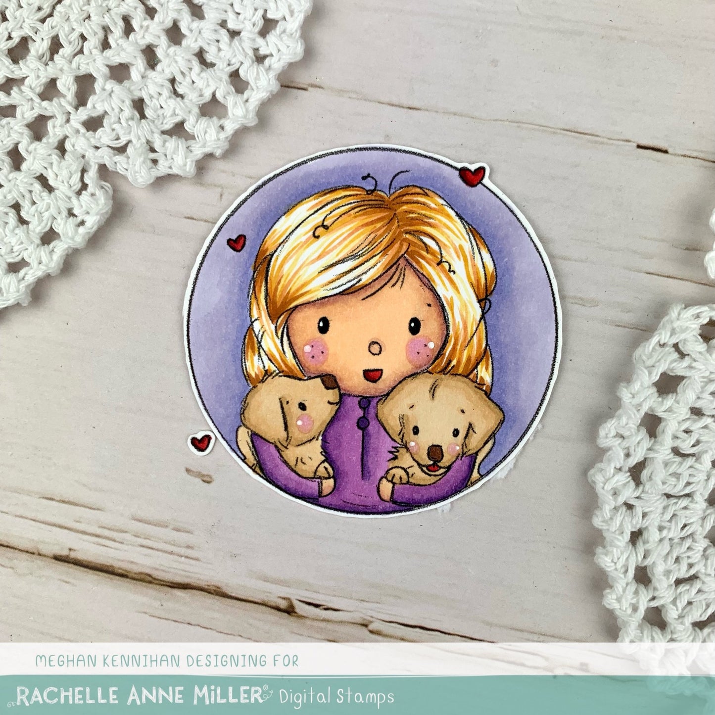 'Brenda's Golden Retrievers' Profile Digital Stamp