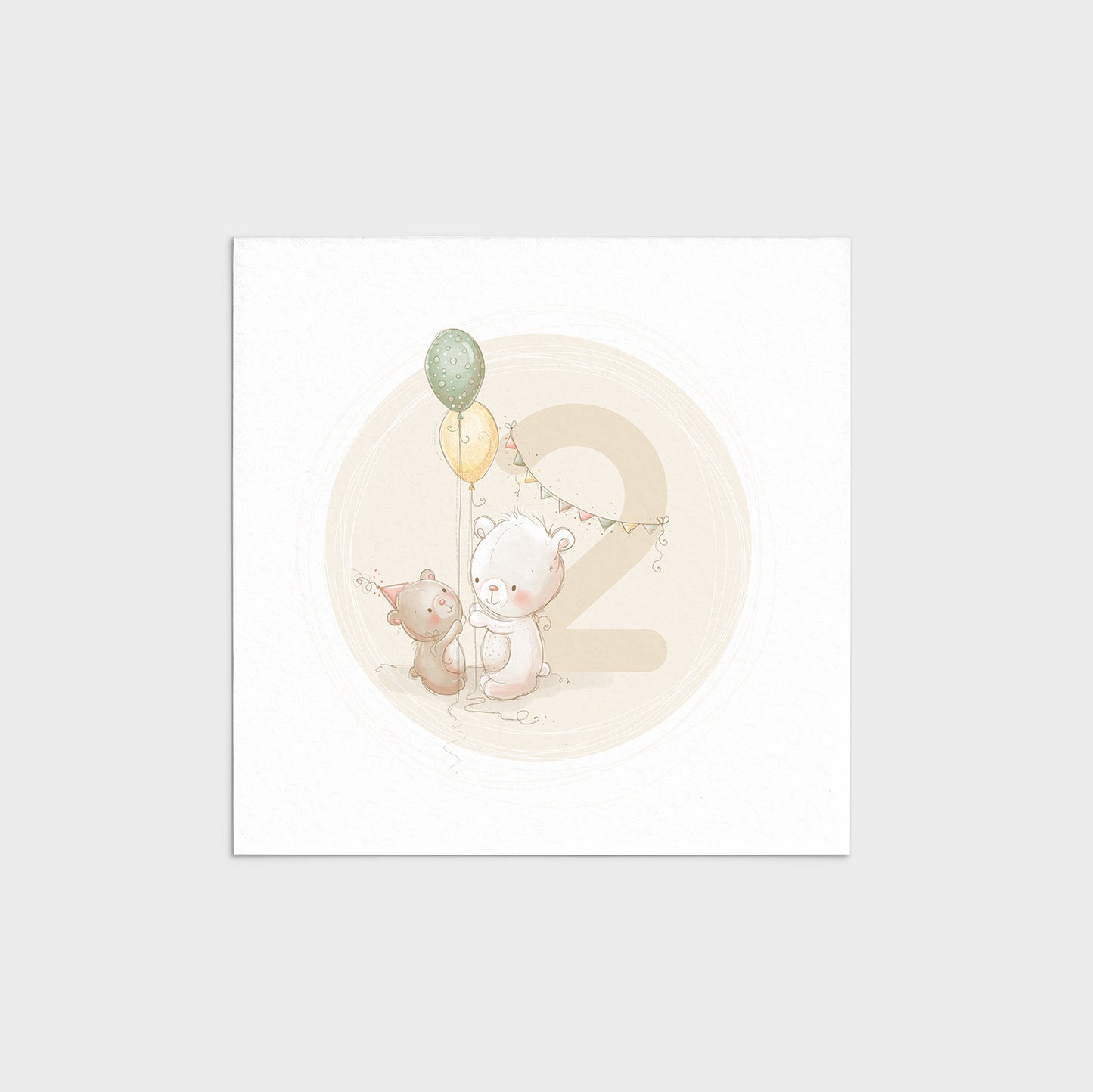 'Animal Numbers' Children's Wall Art Print Set
