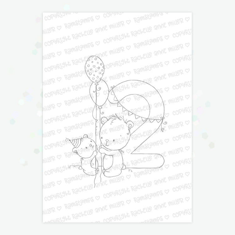 'Animal Number: Full Set' 10 Digital Stamps
