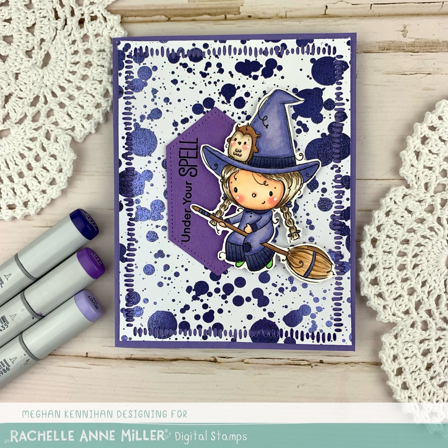 'Cute Witch' Digital Stamp