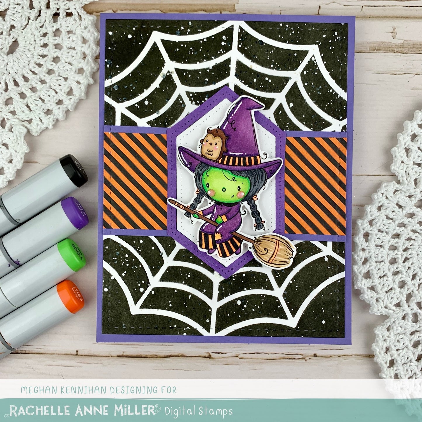 'Cute Witch' Digital Stamp