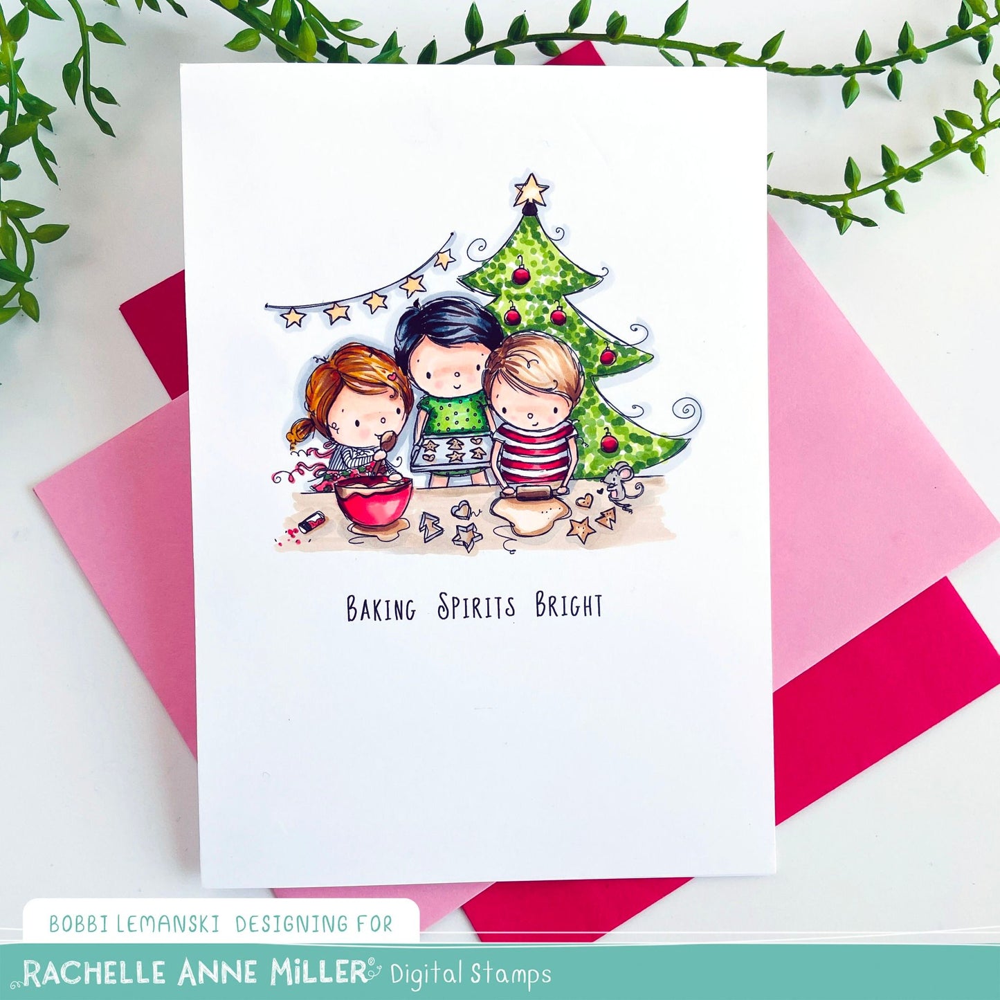 'Christmas Baking' Digital Stamp