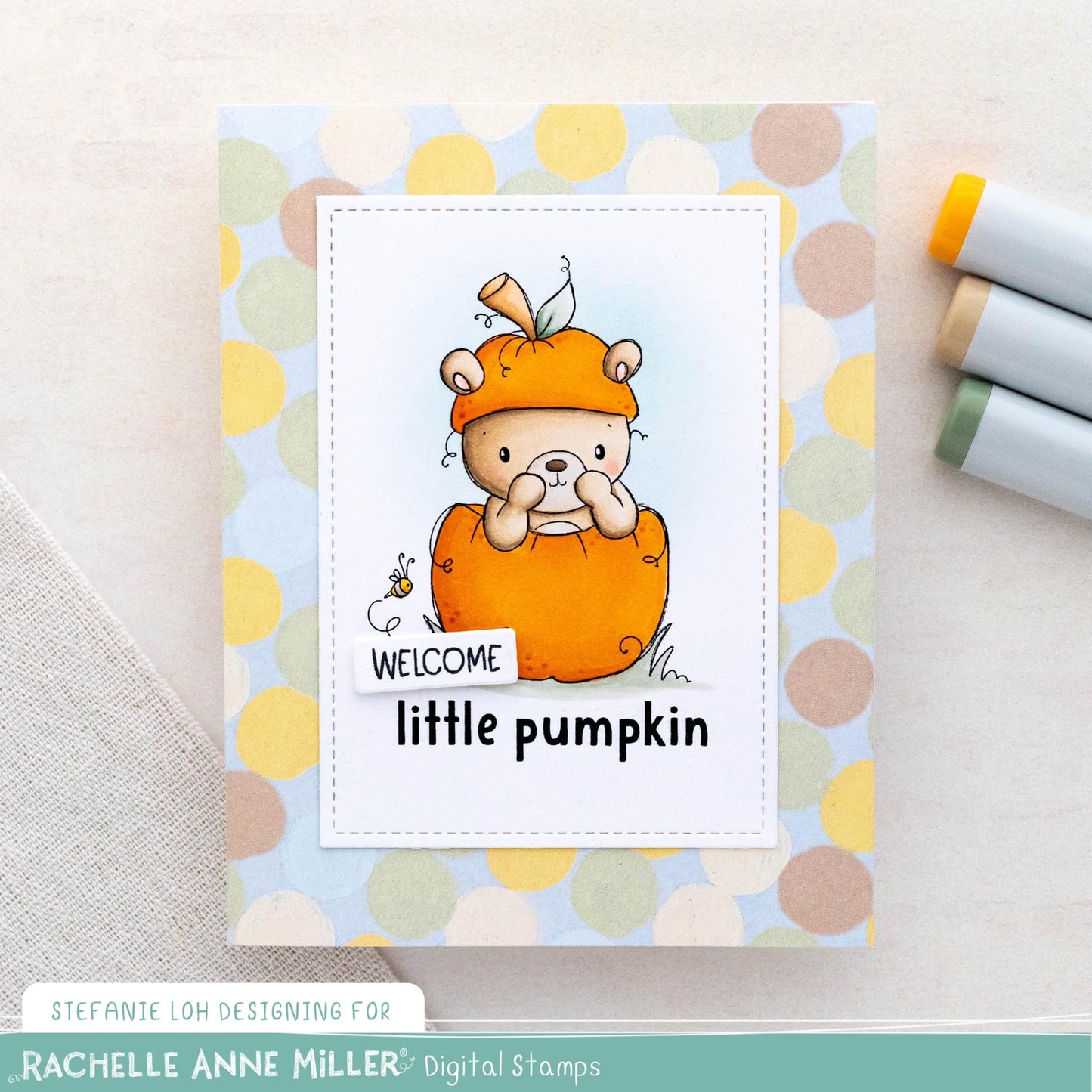 'Little Pumpkin' Digital Stamp