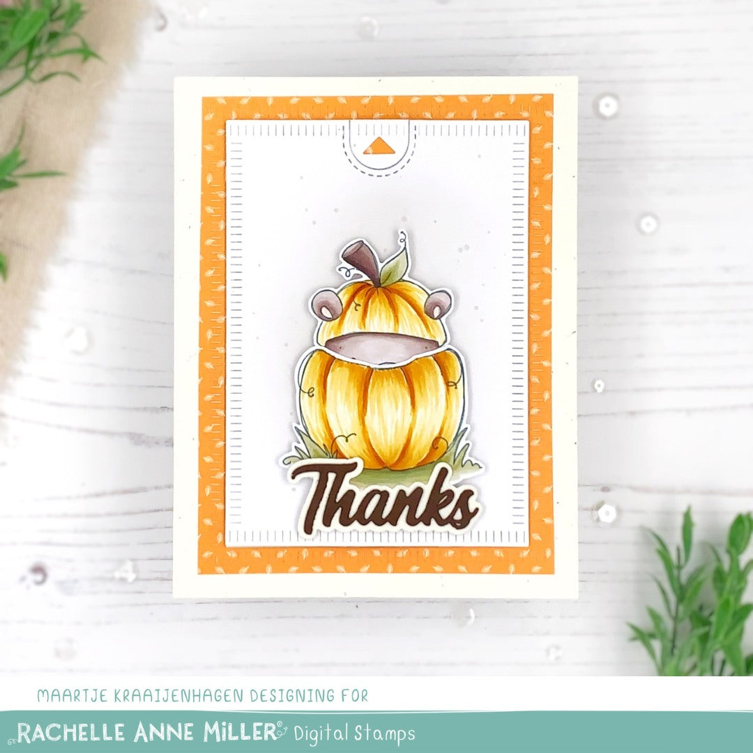 'Little Pumpkin' Digital Stamp