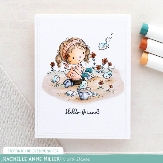 'Garden Blooms' Digital Stamp
