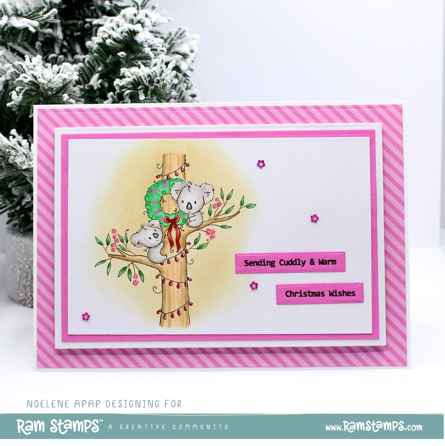'Koala Christmas Tree' Digital Stamp