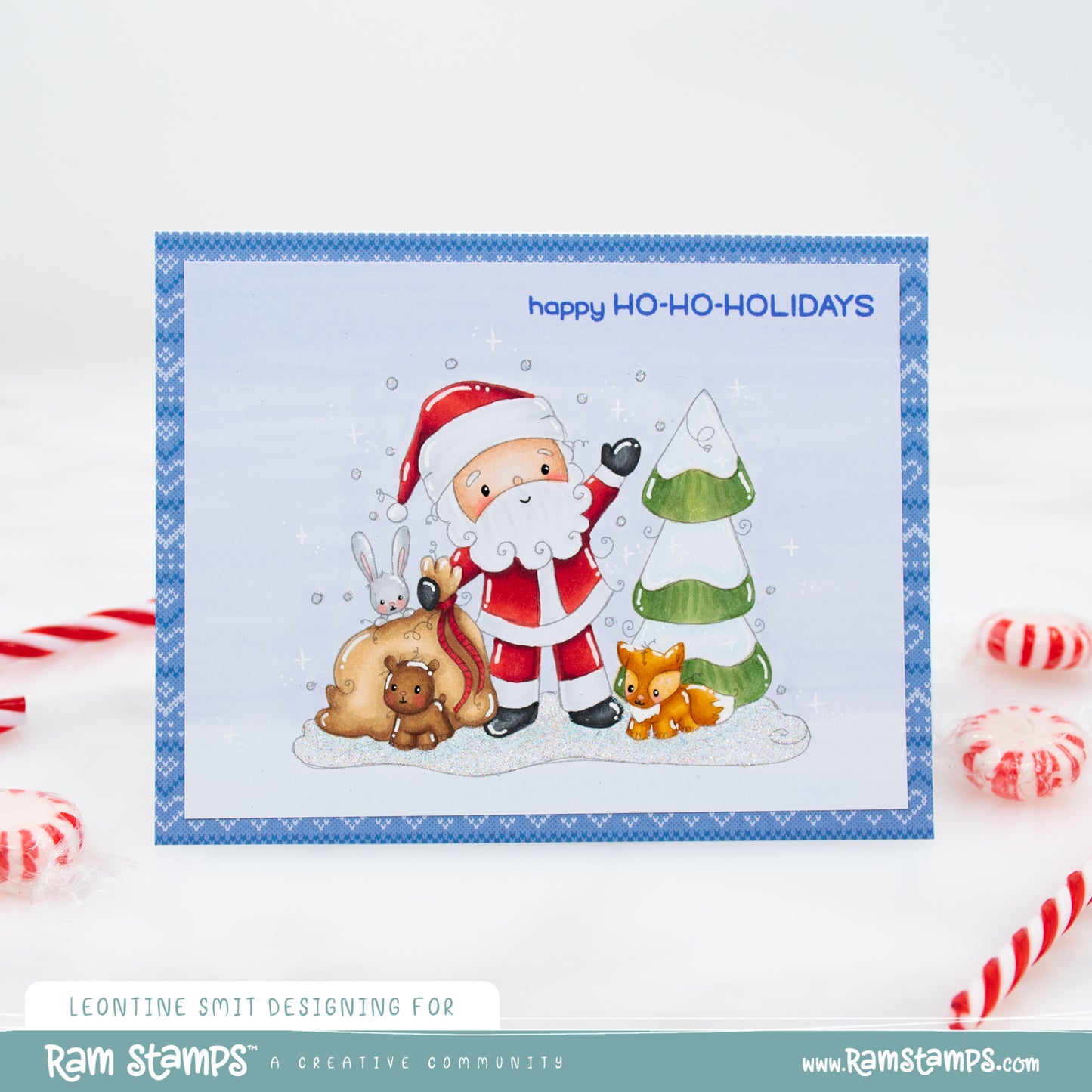 'Woodland Santa' Digital Stamp