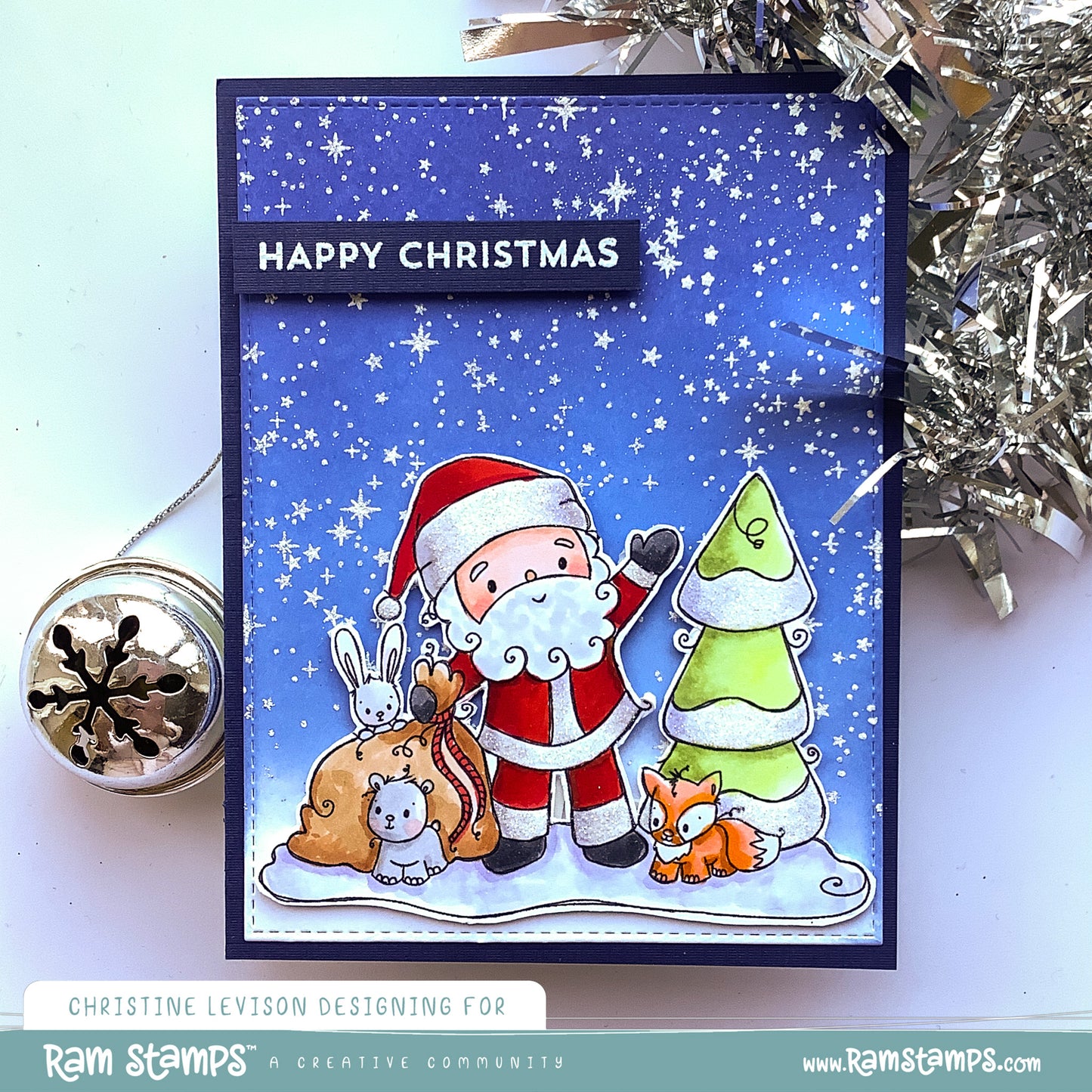 'Woodland Santa' Digital Stamp