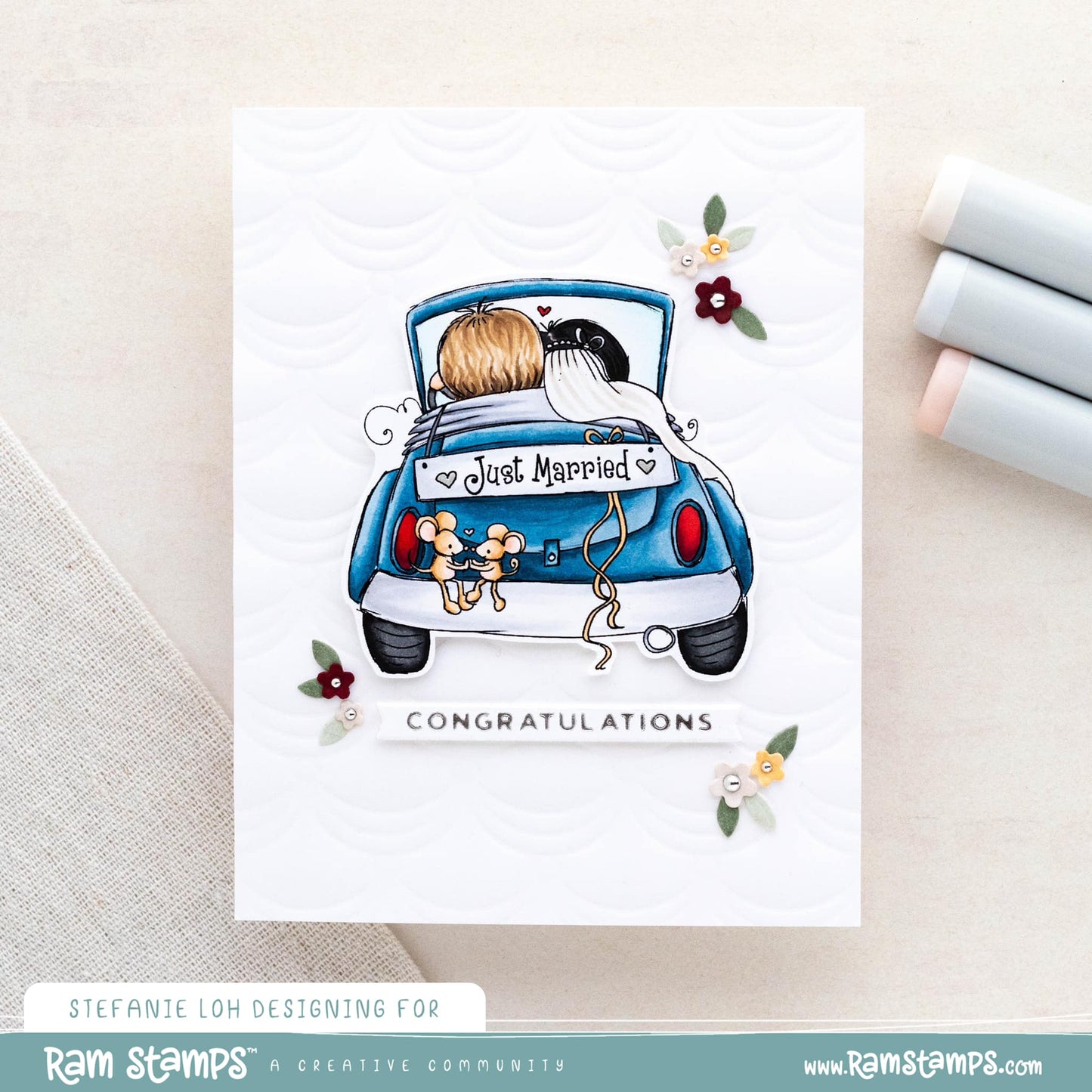 'Just Married: Wedding' Scene Creator Digital Stamp