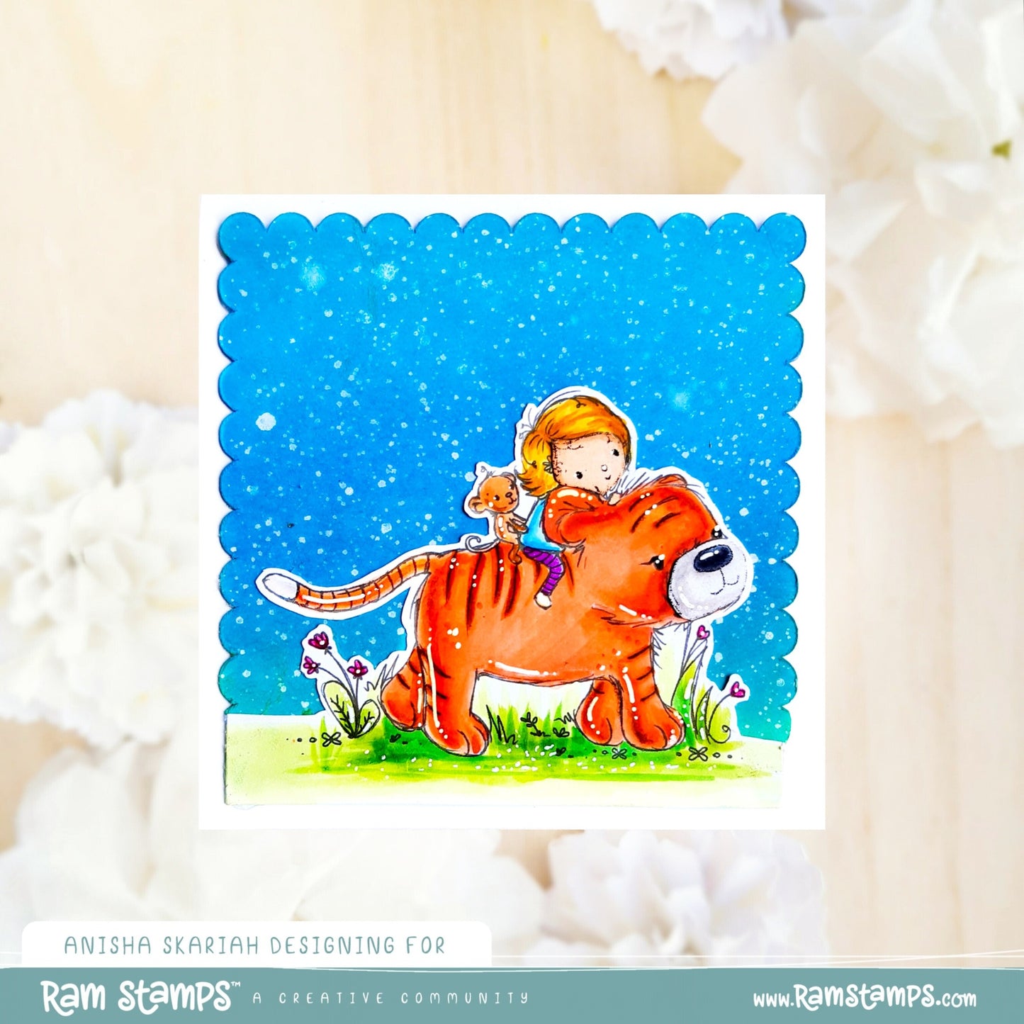 'Tiger Girl' Digital Stamp