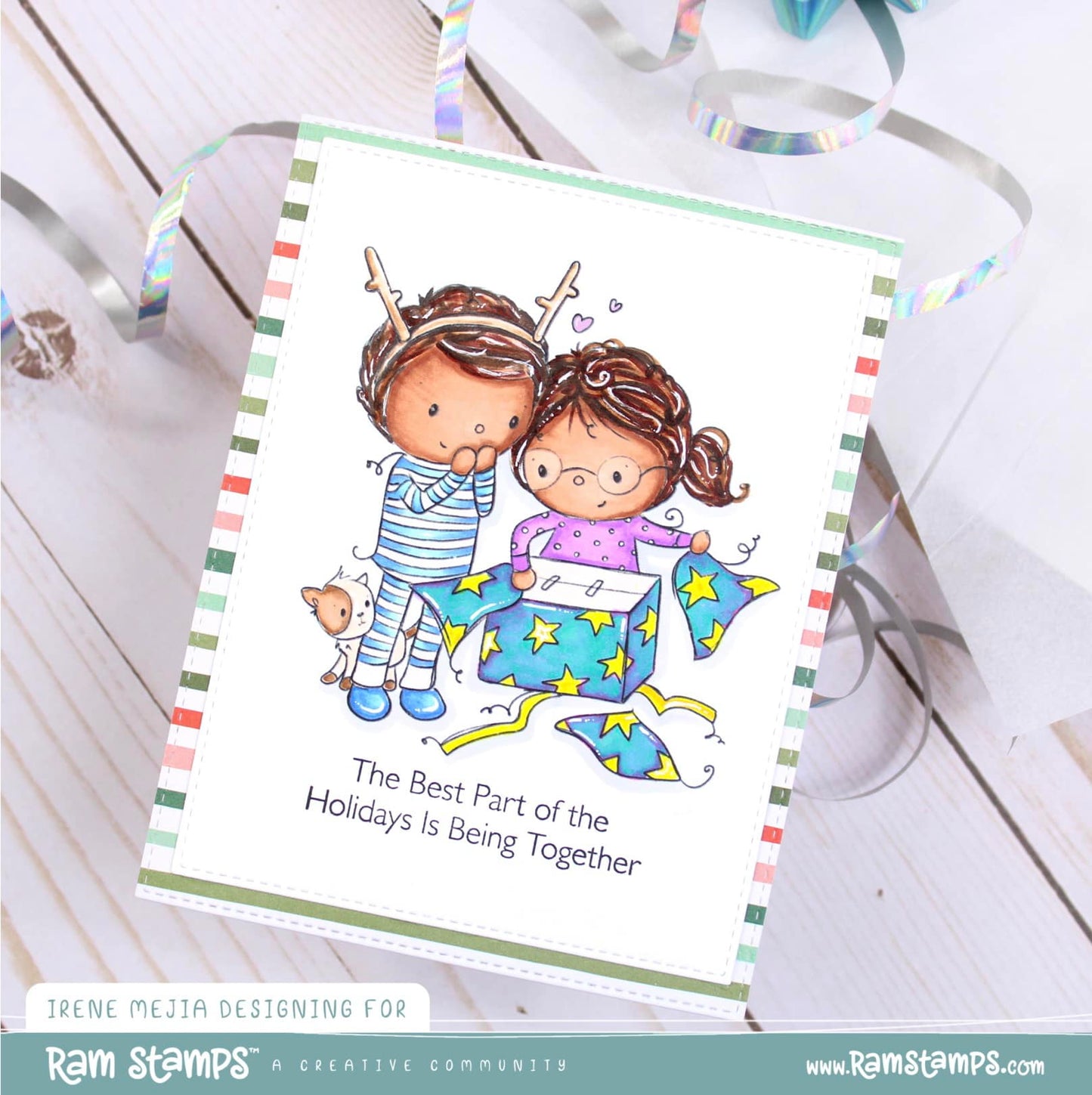'Christmas Morning' Digital Stamp