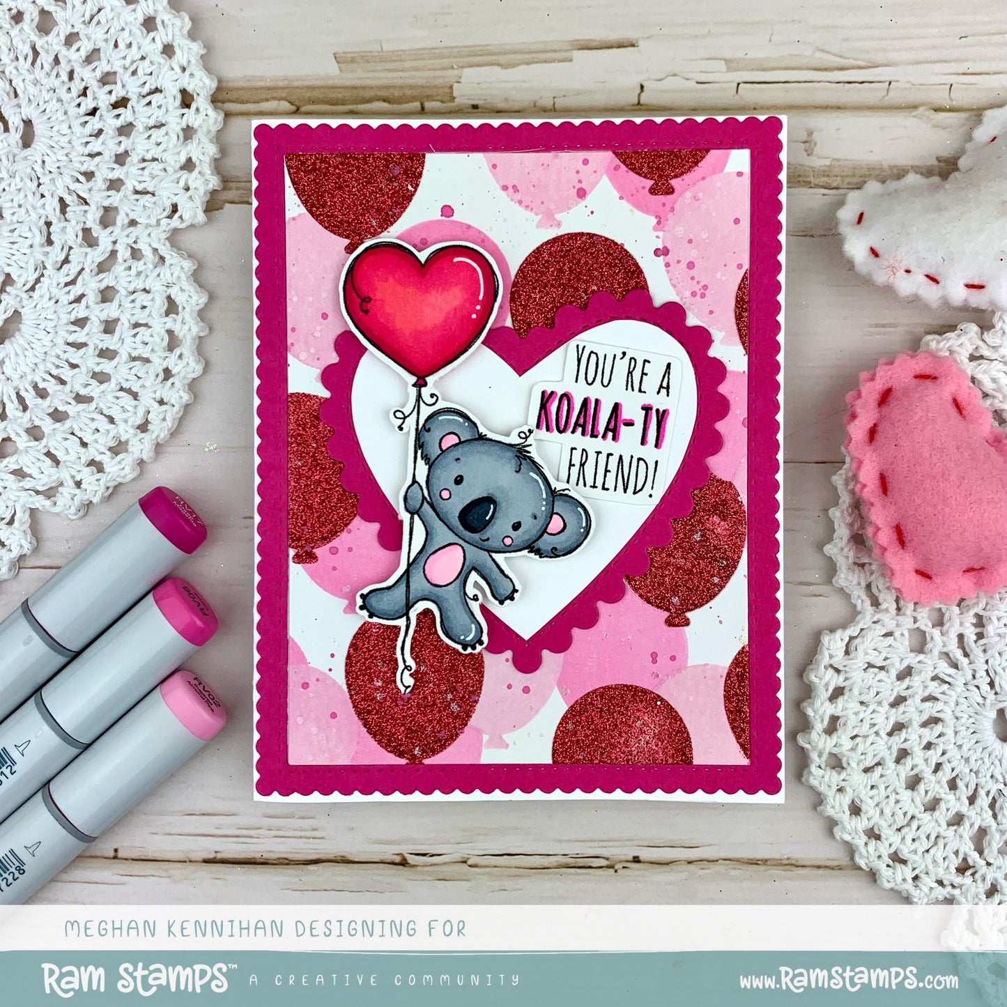 'Animal Valentines' Digital Stamp Set