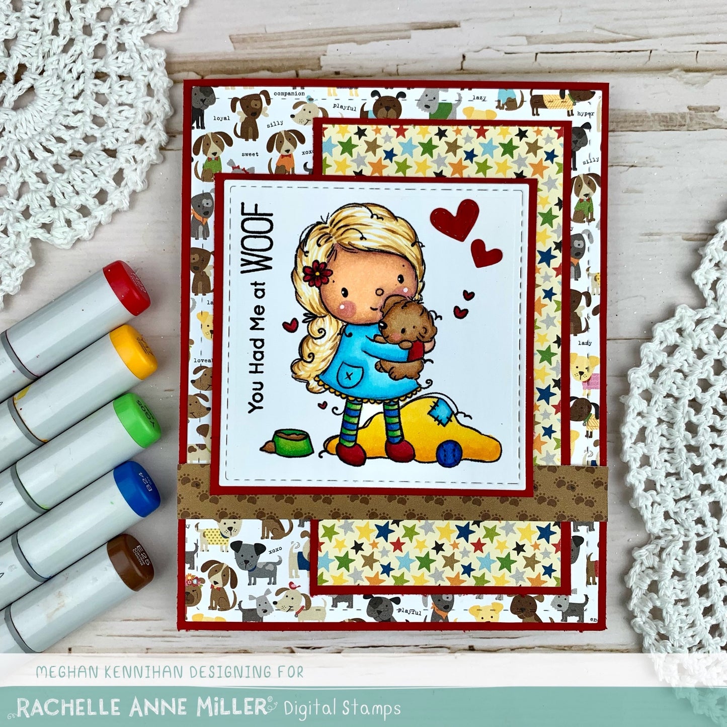 'Puppy Love' Digital Stamp