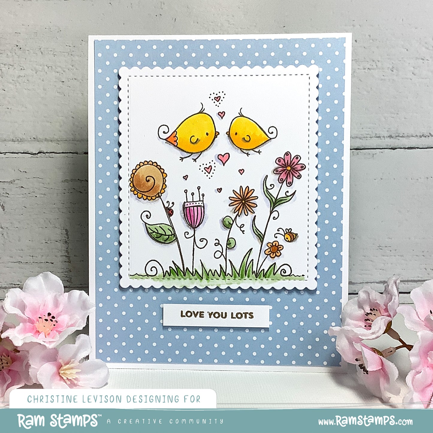 'Love Birds' Digital Stamp