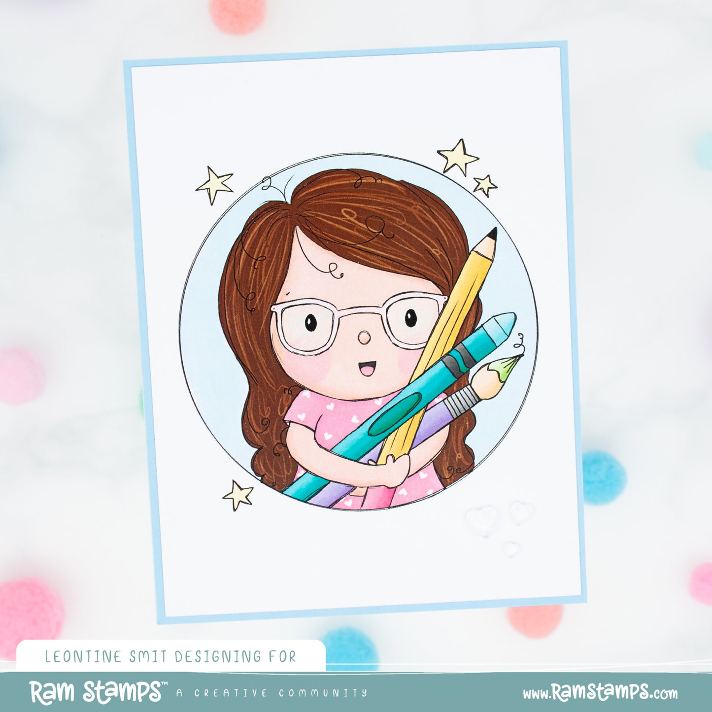 'Leontine Loves Art' Profile Digital Stamp