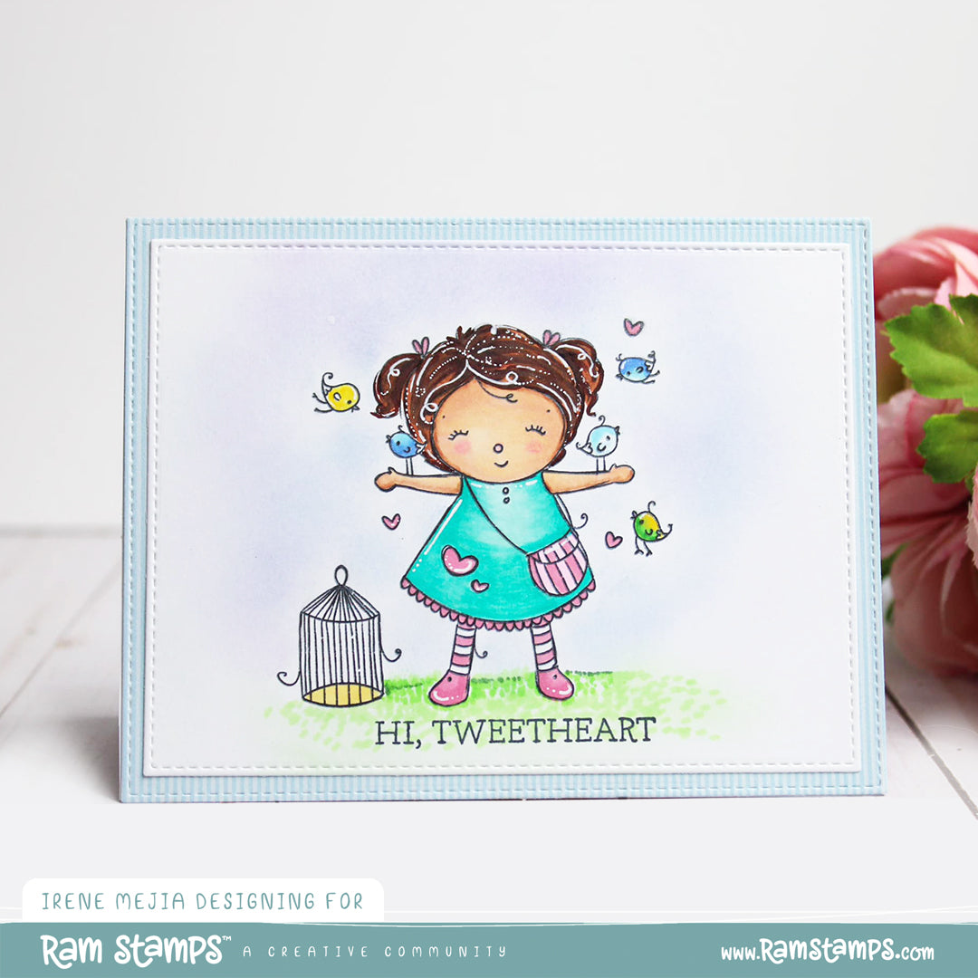 'Birdy Love' Digital Stamp