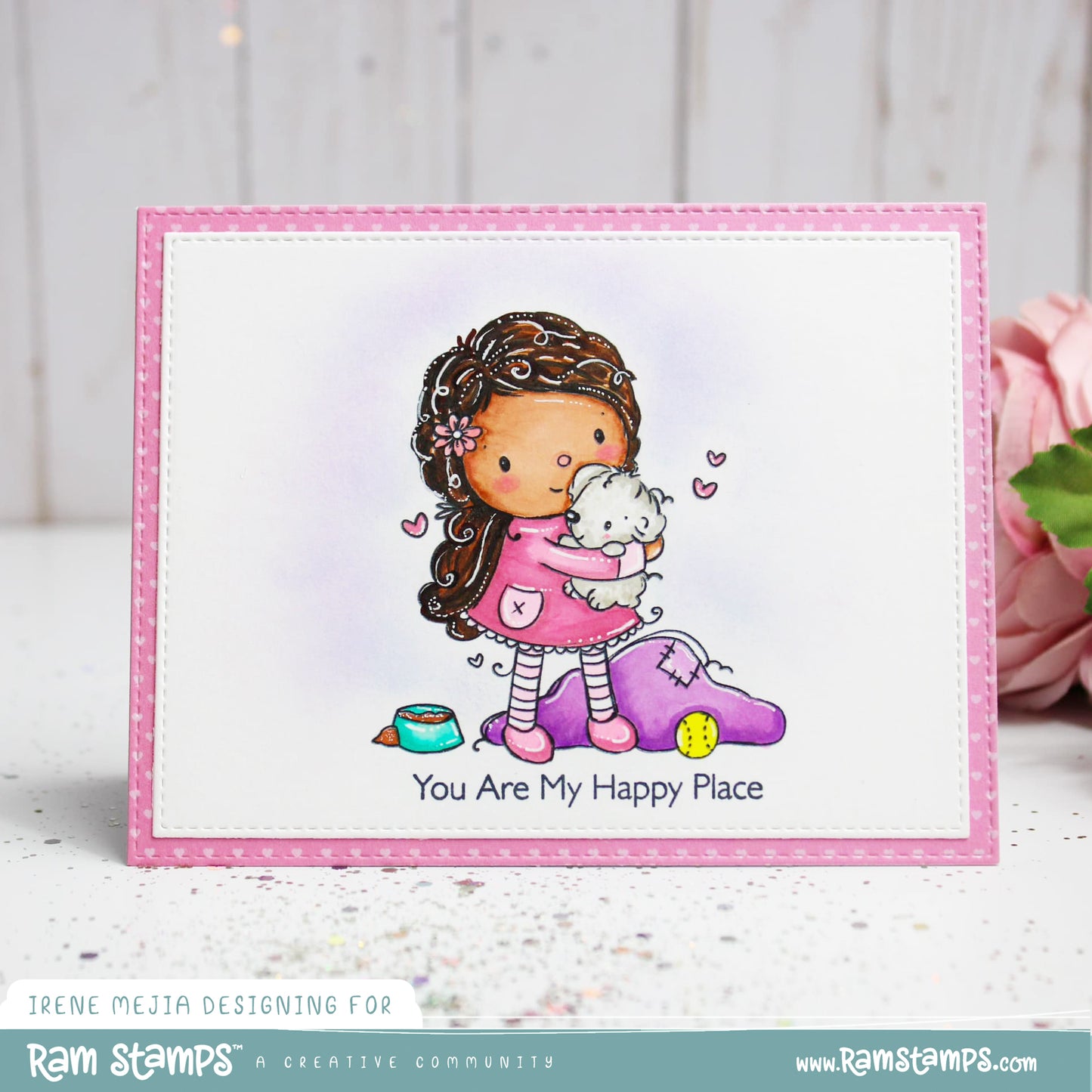 'Puppy Love' Digital Stamp