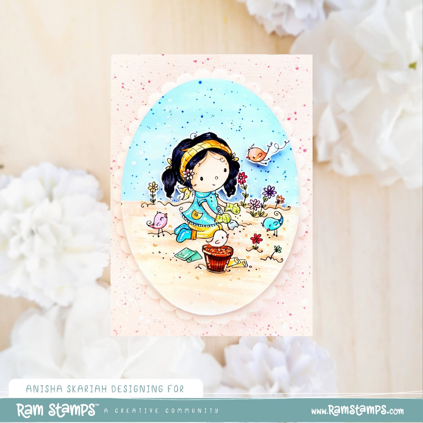 'Garden Blooms' Digital Stamp