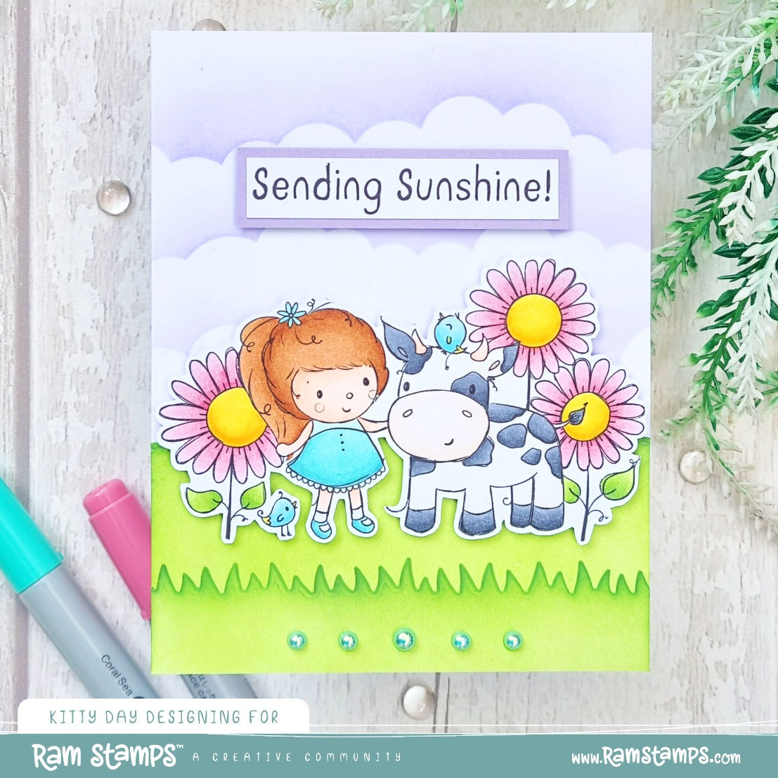 'Sending Sunshine' Digital Stamp