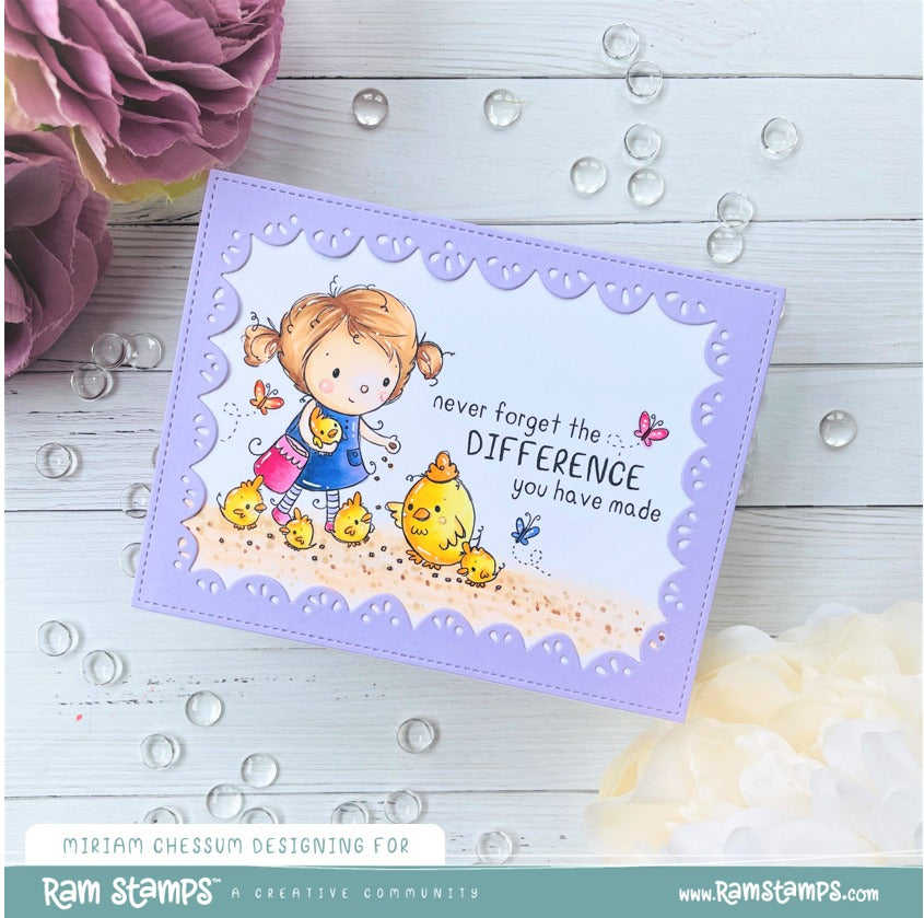 'Feeding the Chicks' Digital Stamp