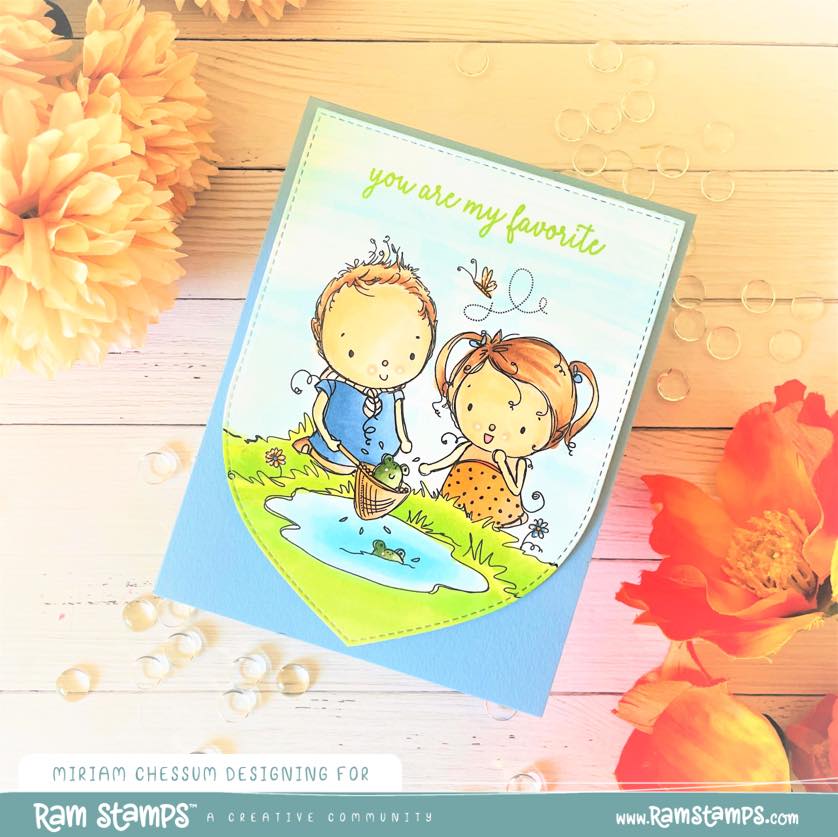 'Pond Play' Digital Stamp