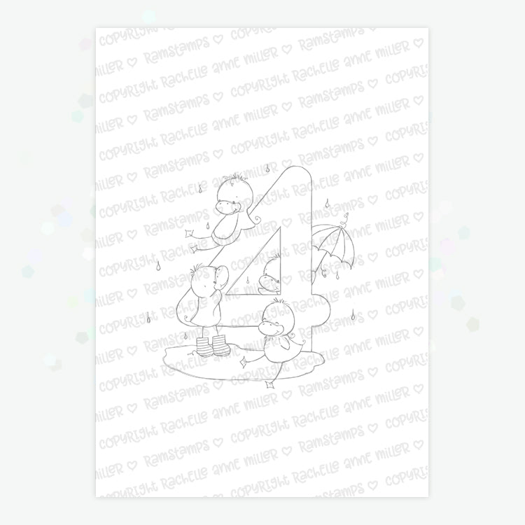 'Animal Number: Full Set' 10 Digital Stamps