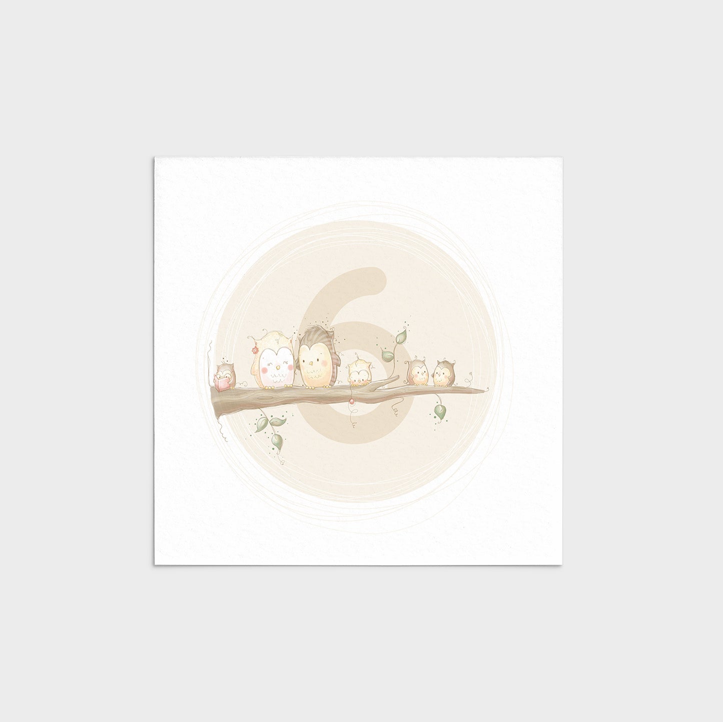 'Animal Numbers' Children's Wall Art Print Set