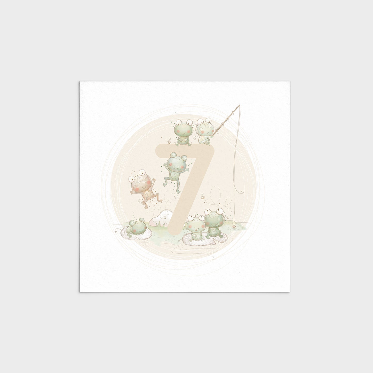'Animal Numbers' Children's Wall Art Print Set