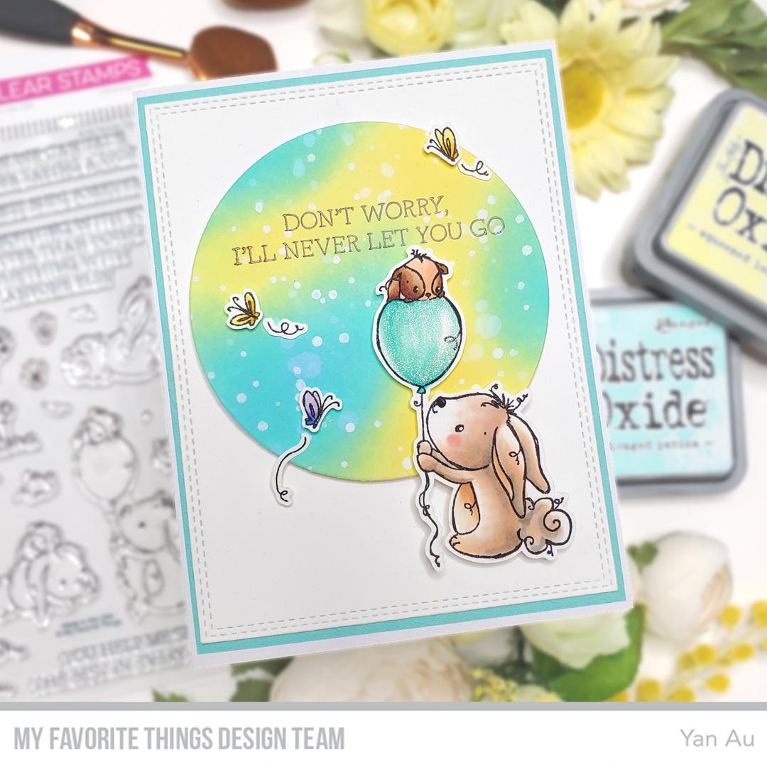 'Bunny & Guinea: Balloon' Digital Stamp