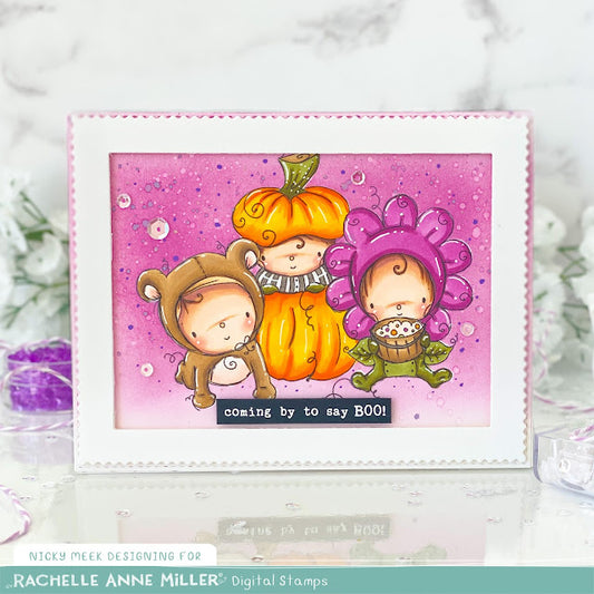 'Halloween Dress Up' Digital Stamp