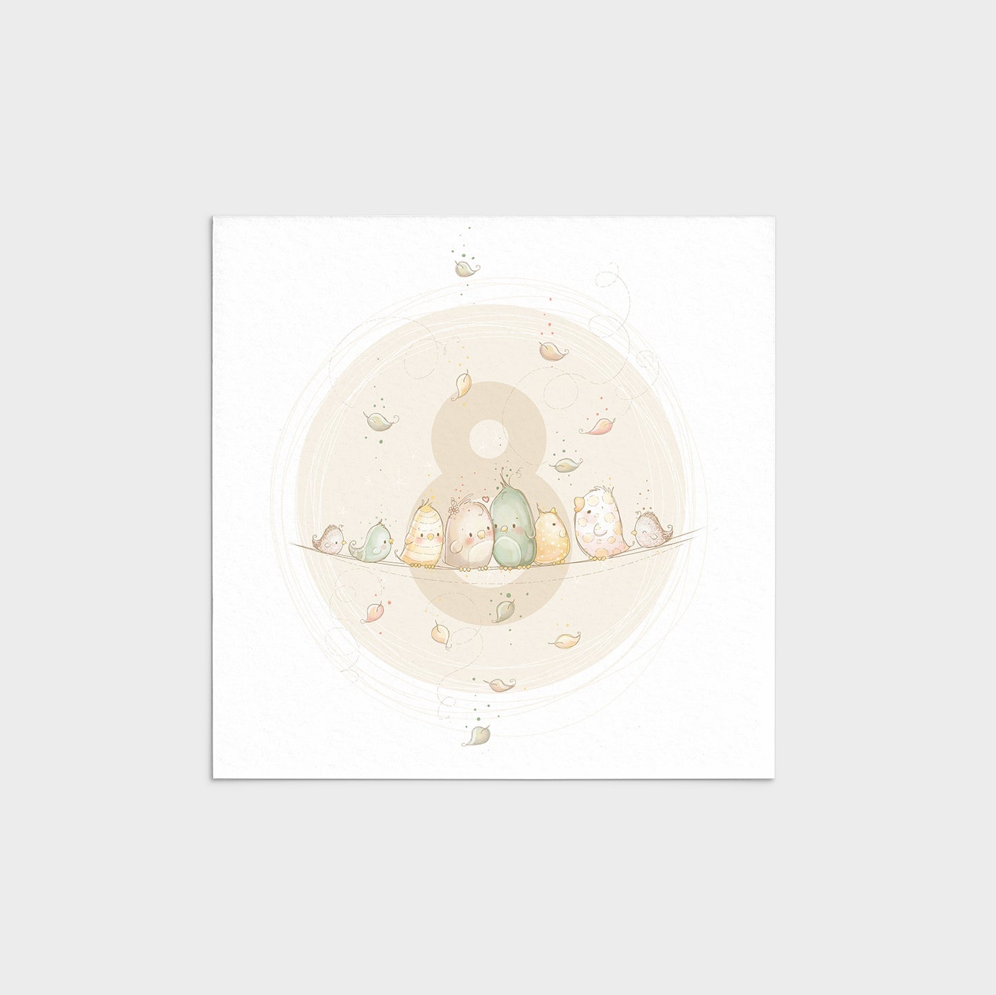 'Animal Numbers' Children's Wall Art Print Set