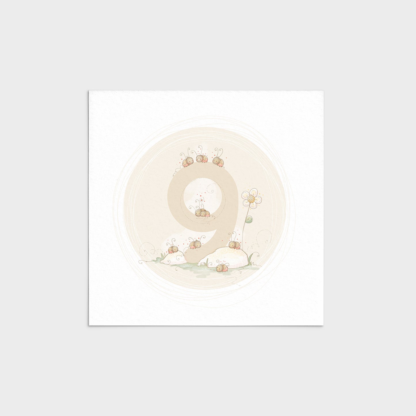 'Animal Numbers' Children's Wall Art Print Set