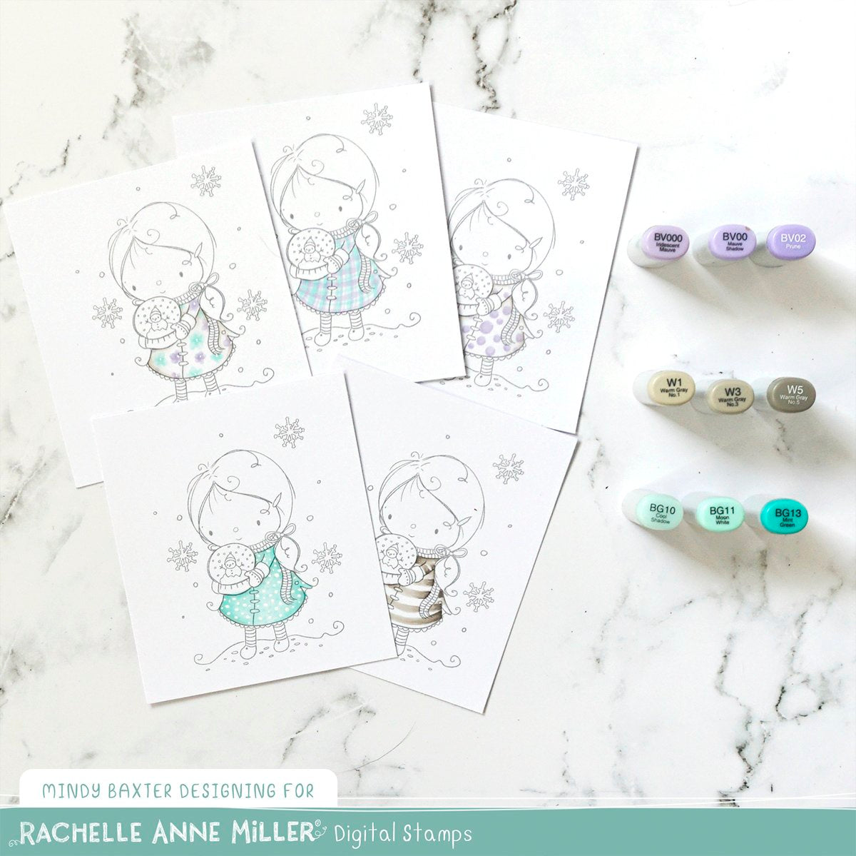 'Snowglobe' Christmas Digital Stamp