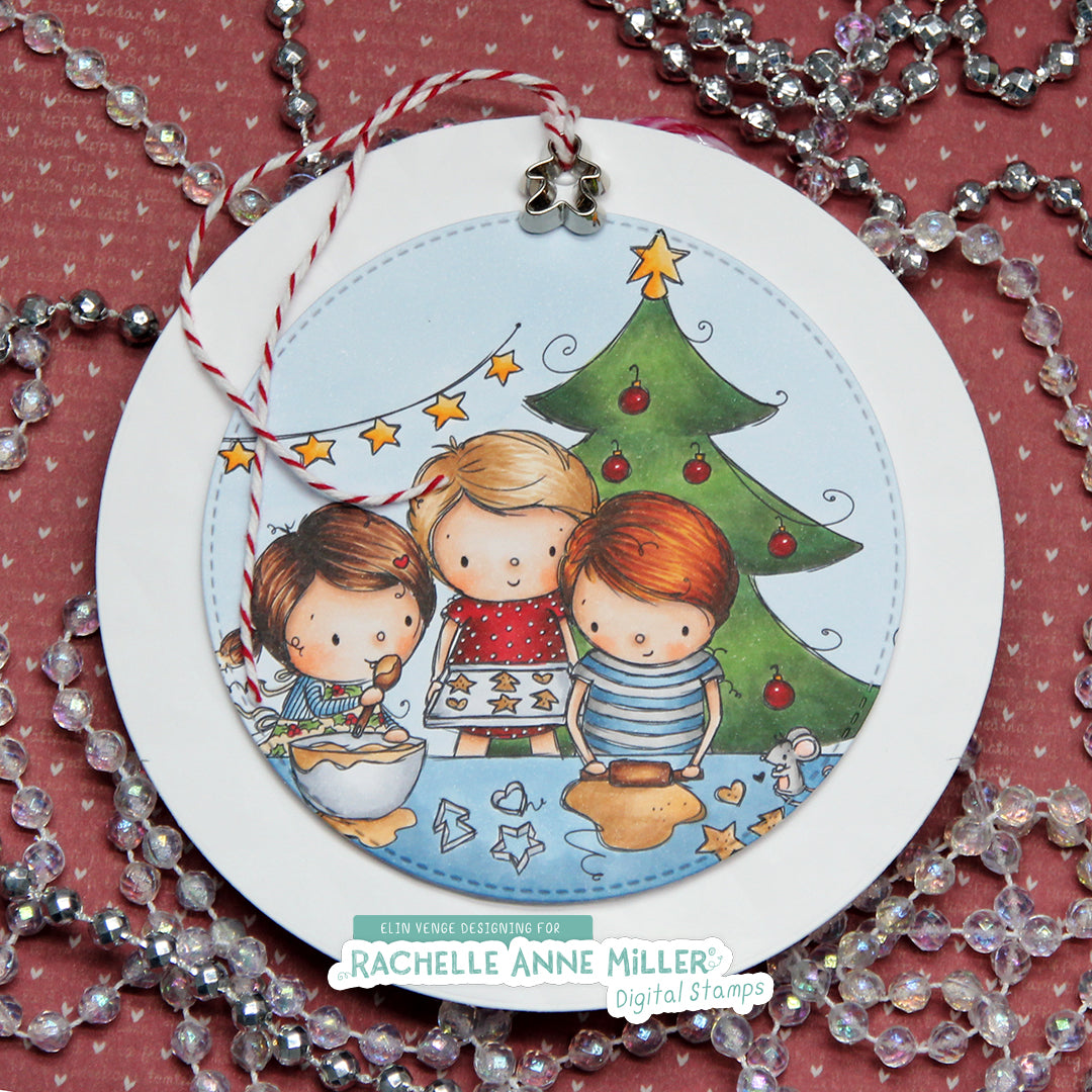 'Christmas Baking' Digital Stamp